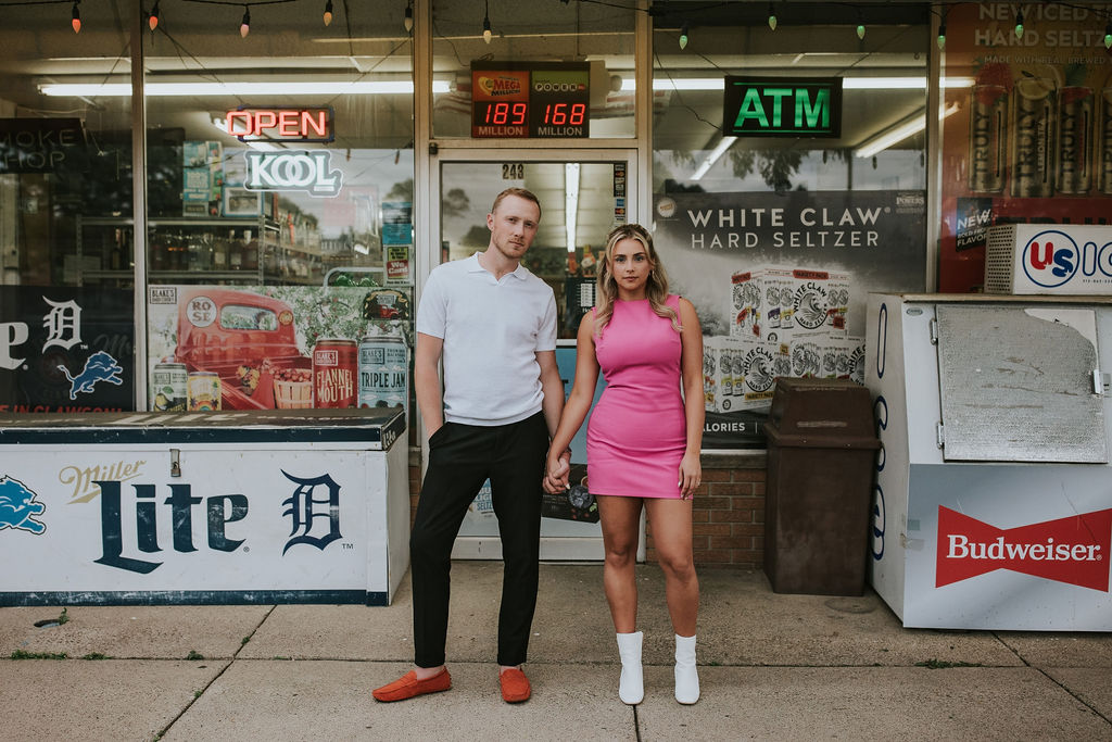 Detroit Convenience Store Engagement | Shauna Wear Photography