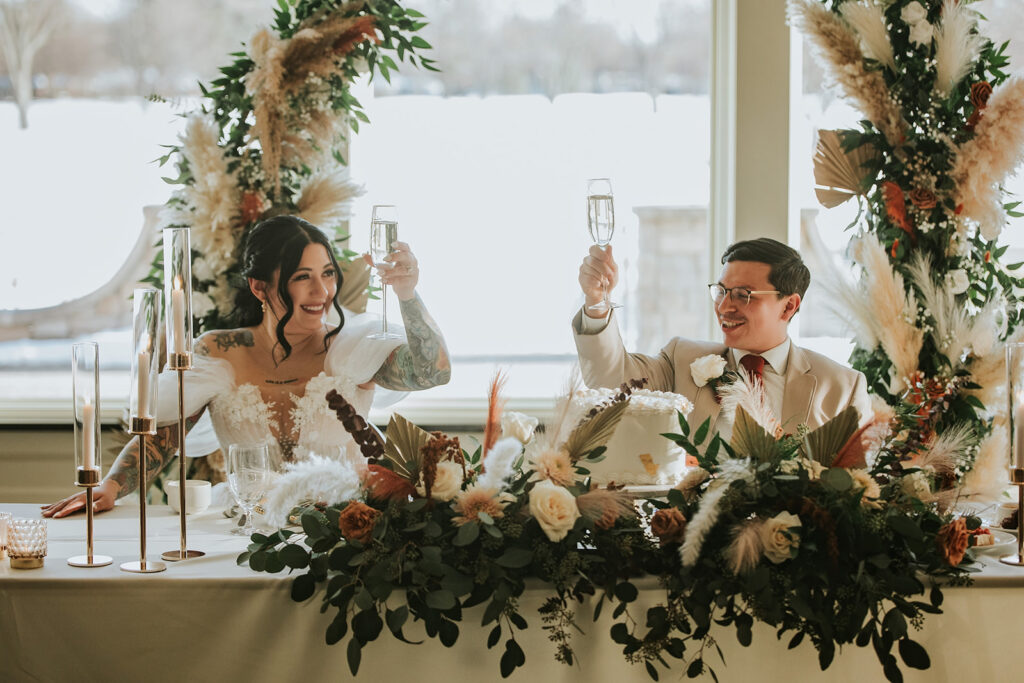 Midland Country Club wedding reception toasts | Shauna Wear Photography