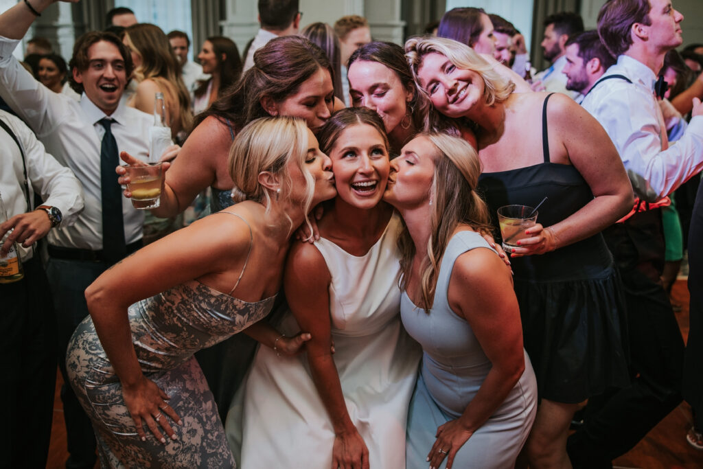 Guests having fun dancing during the Westin Book Cadillac wedding reception