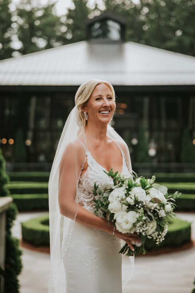 Bride giggling at her groom | Shepherd's Hollow wedding photography