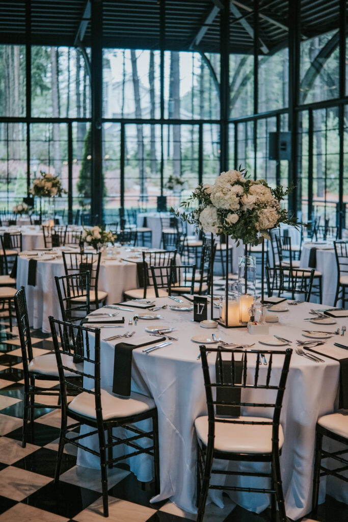 Table decor at a Shepherd's Hollow wedding | Shepherd's Hollow wedding photography